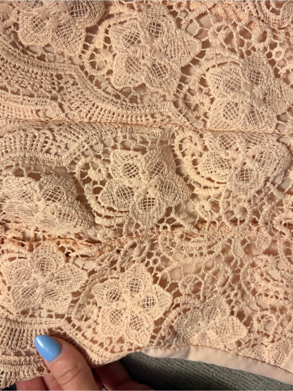 Rue21 Nude Lace Trim Bodysuit